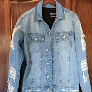 Men/women Boohoo distress denim jacket